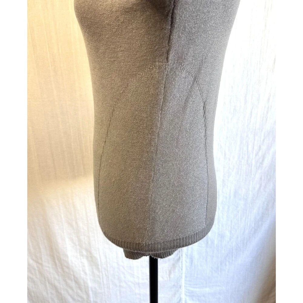 Patrizia Pepe Firenze Gray Cashmere Turtleneck Sweater Women's IT 44 US M Italy